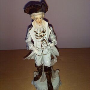 Vintage Porcelain Figurine . Size 9" high.